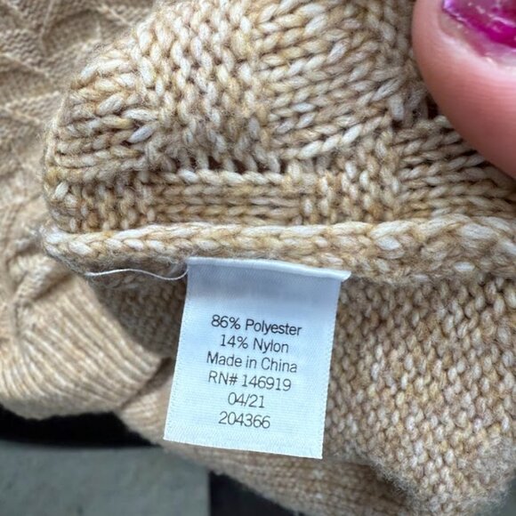 Croft & Borrow Brown Cable Knit Sweater - Picture 4 of 5